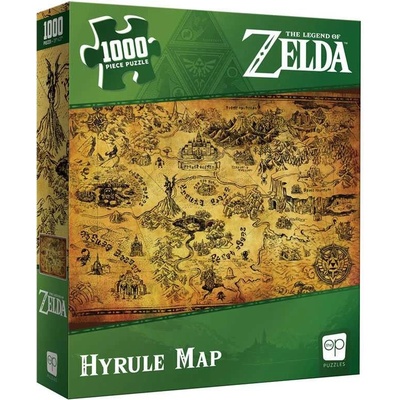 USAopoly Zelda Hyrule Map 1000 dílků