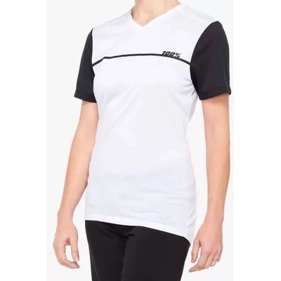 100% RIDECAMP Women's Short Sleeve White/Black