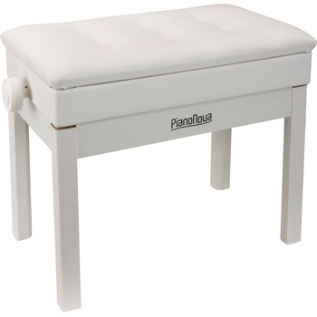 Pianonova BCDPS-W Дървена табуретка за пиано с място за съхранение White (BCDPSWHITE)