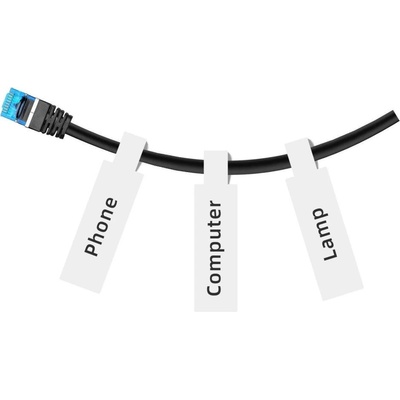 NIIMBOT T12.574+35-60 Етикет за кабел, бял T12.574+35-60WHITE Кабел (T12.574+35-60WHITE Cable)