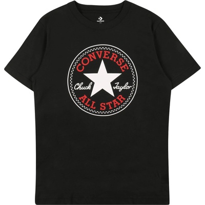 Converse Тениска 'Chuck' черно, размер 152-158