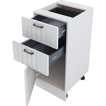 ИРИМ Долен кухненски шкаф Сити БФ-Бяло фладер-04-73 40 см