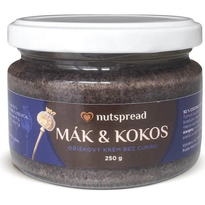 Nutspread kokosovo-makovej máslo 250 g