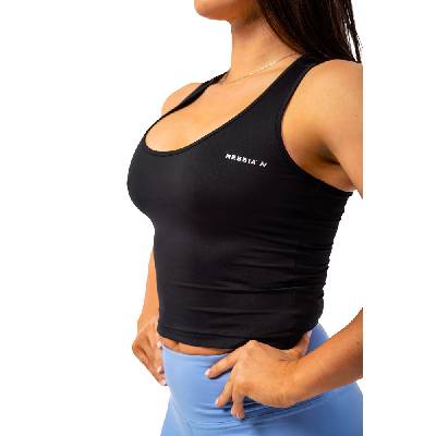 Dámske tielko Nebbia Sporty Slim-Fit Crop Tank Top 422 black XS