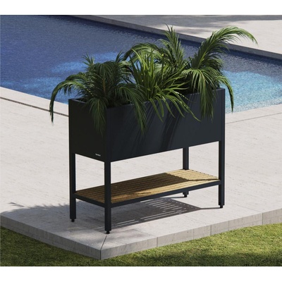 Herstera Garden Deco vyvýšený záhon 100x40x80 cm antracitová HG31825901