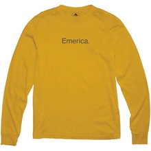 Pánské tričko Emerica Eff Corporate Long Sleeve Gold