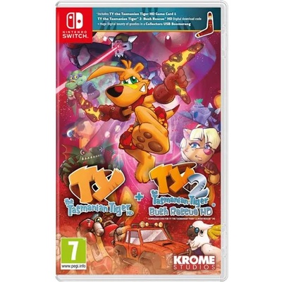 Krome Studios Ty the Tasmanian Tiger HD + Ty the Tasmanian Tiger 2 Bush Rescue (Switch)