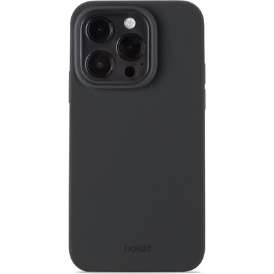 Holdit Калъф Holdit - Silicone, iPhone 15 Pro, черен (7330985159909)
