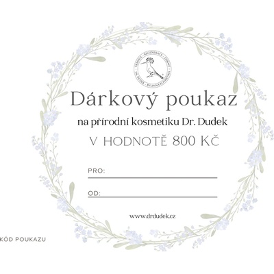 Dr. Dudek Dárkový poukaz 800kč