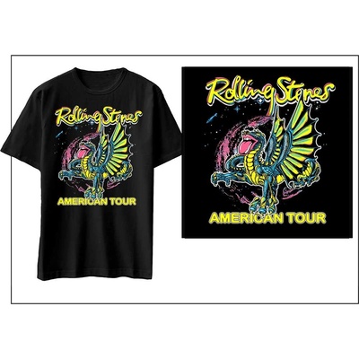 The Rolling Stones tričko American Tour Dragon čierne