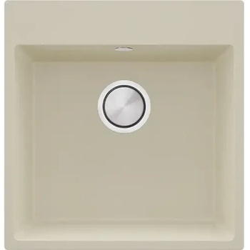 Твоят Стил Бежова кухненска гранитна мивка Рига 50 XL 480 x 500 мм