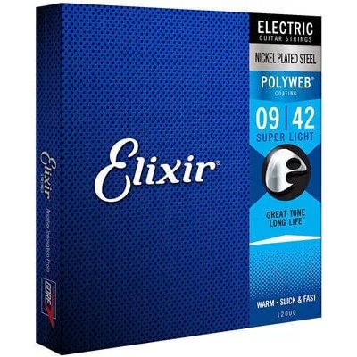 Elixir 12000 Polyweb 9-42 Струни за електрическа китара (12000)