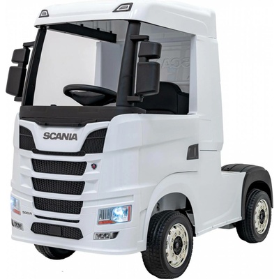 mamido Elektrický kamion Scania R-SERIE 4x4 bílý