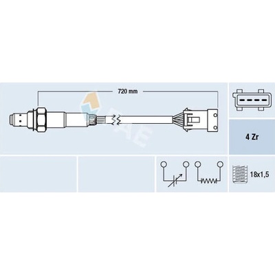 Lambda sonda FAE 77280