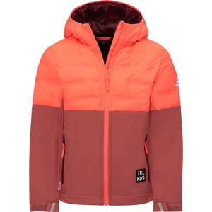 TROLLKIDS Детско софтшел яке Trollkids Kid's Helgeland Jacket Softshell jacket - Pink Salmon / Frozen Berry - размер 164 (EU) (703-7235-0320)