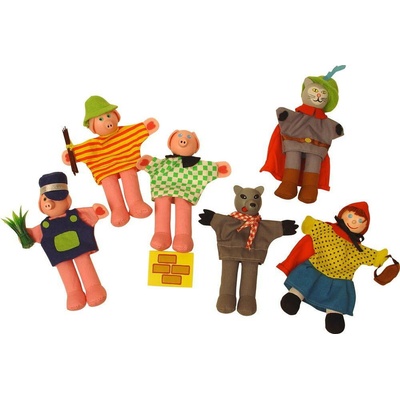 Bigjigs Toys prstové maňušky Rozprávkové postavičky z kráľovstva