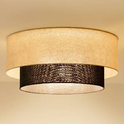 Brilagi - LED таванно осветително тяло BOHO STYLE 3xE27/15W/230V Ø 60 см кремаво/кафяво (BG3220)