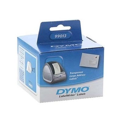 DYMO 99013, S0722410, 36мм x 89мм, прозрачен хартиени етикети (99013)