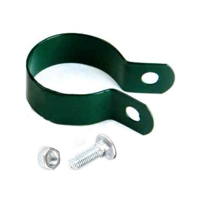 Objímka na vzperu / napinák vr. skrutky a matky | Ø 38 mm | zelená