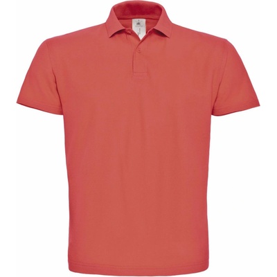 B&C polokošile B&C ID.001 krátký rukáv COT01ID01l9800-pixel coral