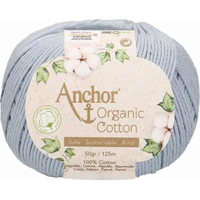Anchor Organic Cotton 1032 Šedomodrá