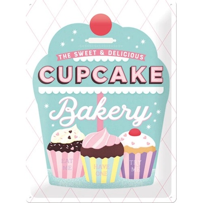 Nostalgic Art Plechová Ceduľa Cupcake Bakery