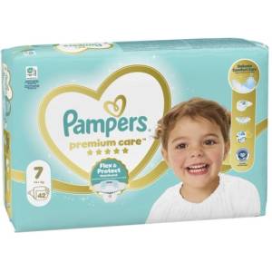Pampers Памперси Pampers Premium Care 7 (15+кг. ) - 42 броя