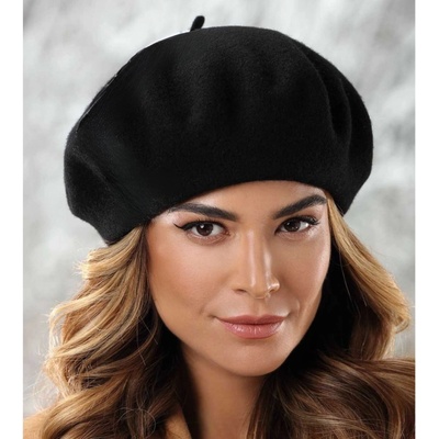 Tonak Flora Woolmark baret černá