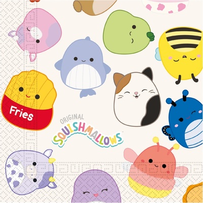 Procos Papierové servítky Squishmallows 33x33 cm