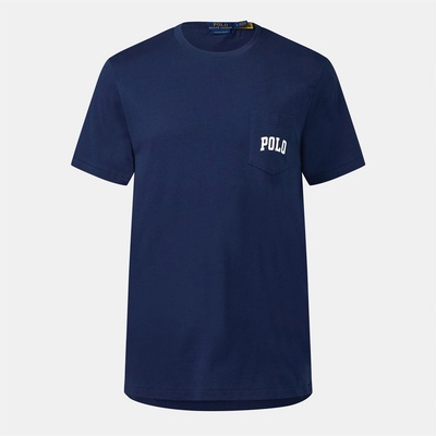 Ralph Lauren Тениска Polo Ralph Lauren Men's Bear Print Crew Neck T-Shirt - Newport Navy