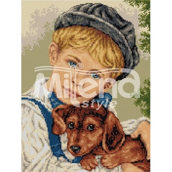 Image 1 of Milena Style Боби и аз - Печатана Aida 14 ct конци Ariadna