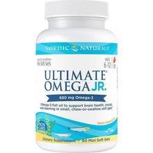 Nordic Naturals Omega rybí olej pre deti Ultimate Omega Junior Jahoda 90 Mäkká kapsula