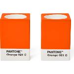 Copenhagen Design Свещници Pantone, за класически или чаени свещи, оранжеви, 2 бр (101720021)