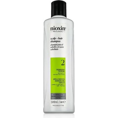 Nioxin System 2 Scalp + Hair Shampoo 300 ml шампоан за тънка, слаба и силно изтъняла коса и скалп 2в1 за жени