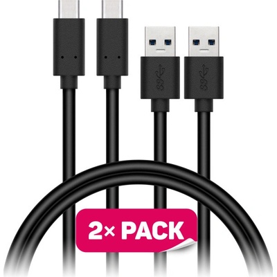 Connect IT CCA-5006-BK USB3.1C-USB2.0A M/M, 1m, černý, 2ks