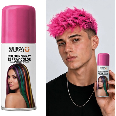Guirca barevný sprej na vlasy růžová 125 ml