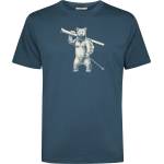 GreenBomb Мъжка тениска GreenBomb Ski Bear Fusion T-shirt - Blue Pine (217-0593-0111)