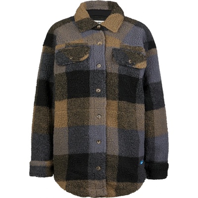 KAVU Дамска риза с копчета Kavu Women's Northern Sky Fleece jacket - Nightshade Plaid (133-1306-0112)
