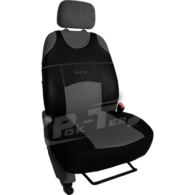 Autopoťah Pok-ter Autotričká Tuning koža šedé