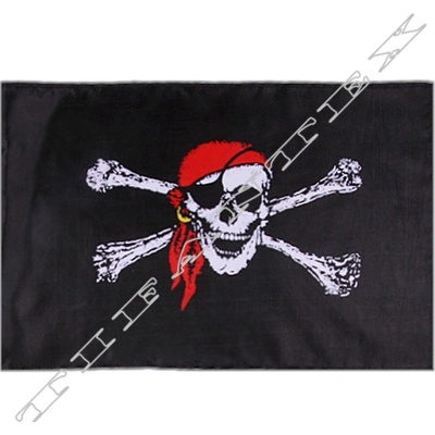Vlajka veľká CARIBBEAN - pirátska zástava