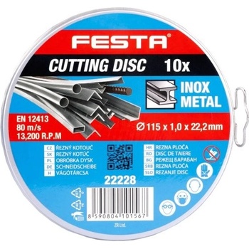 Festa Levior Kotouč řezný 115 x 1 x 22,2 mm 22228 10 ks
