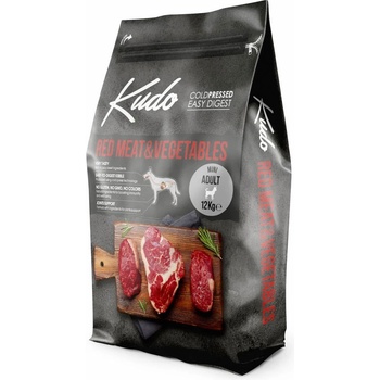 Image 1 of Kudo Low Grain Red Meat Mini Adult - Пълноценна суха храна за израснали кучета от мини породи с говеждо и свинско месо, 12 кг