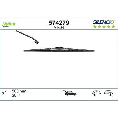 Valeo Silencio 500 mm ST VM34
