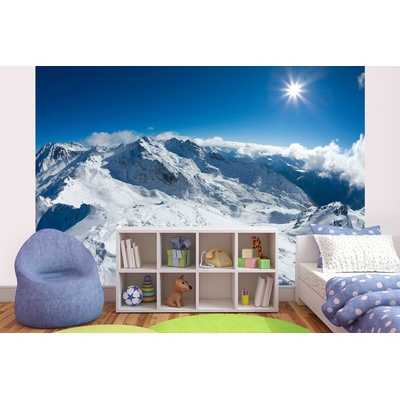 DIMEX ART Самозалепваща се флизелинова фототапета ски писта 375 x 250 см