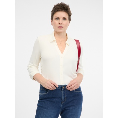 orsay Кремава дамска блуза с яка ORSAY Orsay | Byal | ЖЕНИ | XS