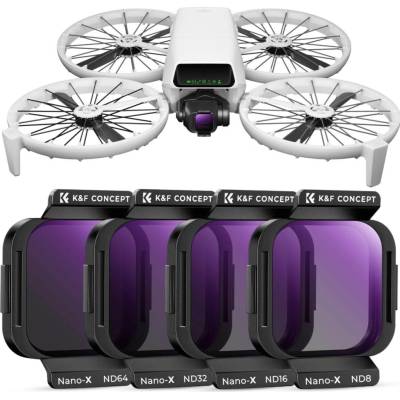 K&F Concept ND8 + ND16 + ND32 + ND64 filter kit for DJI Flip