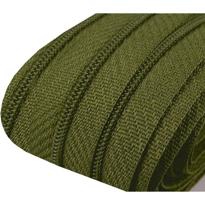 Zip spirálový 3 mm - metráž - různé barvy Zip spirálový 3 mm: 263 Khaki