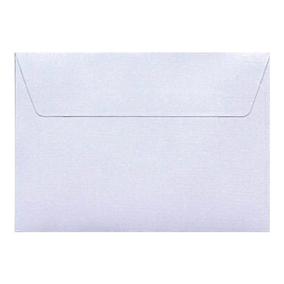 Obálka C6 11,4x16,2cm metalická bílá