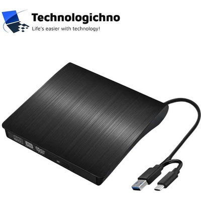 Външно оптично устройство USB A/Type-C DVD-RW (0907006)