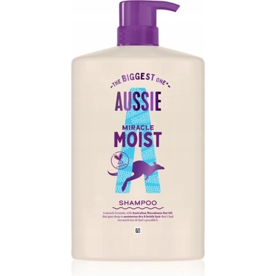 Aussie Miracle Moist hydratační šampon pro suché a poškozené vlasy 1000 ml